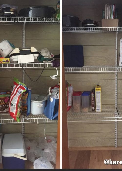 Cleaning Kitchen Pantry Before and After